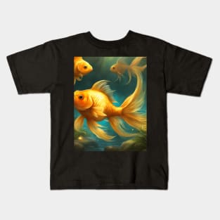 Gold Fish Chubby Kids T-Shirt